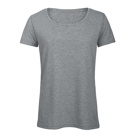 Damski T-shirt Triblend BCTW056 - Heather Light Grey
