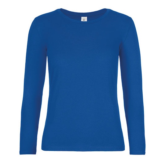 Koszulka Damska Długi Rękaw Bawełniana BCTW08T - Royal Blue