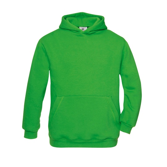 Bluza dziecięca z kapturem BCWK681 - Real Green