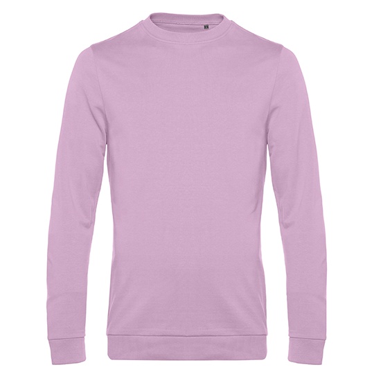 Bluza Dresowa Klasyczna Bawelna Poliester BCWU01W - Candy Pink