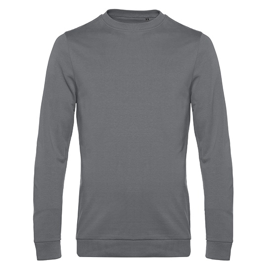 Bluza Dresowa Klasyczna Bawelna Poliester BCWU01W - Elephant Grey