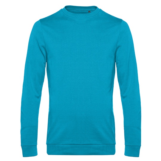 Bluza Dresowa Klasyczna Bawelna Poliester BCWU01W - Hawaiian Blue