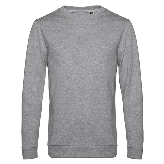 Bluza Dresowa Klasyczna Bawelna Poliester BCWU01W - Heather Grey