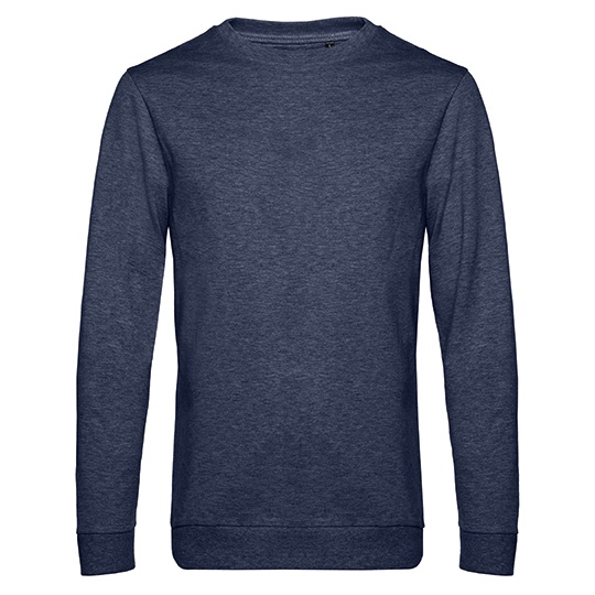 Bluza Dresowa Klasyczna Bawelna Poliester BCWU01W - Heather Navy
