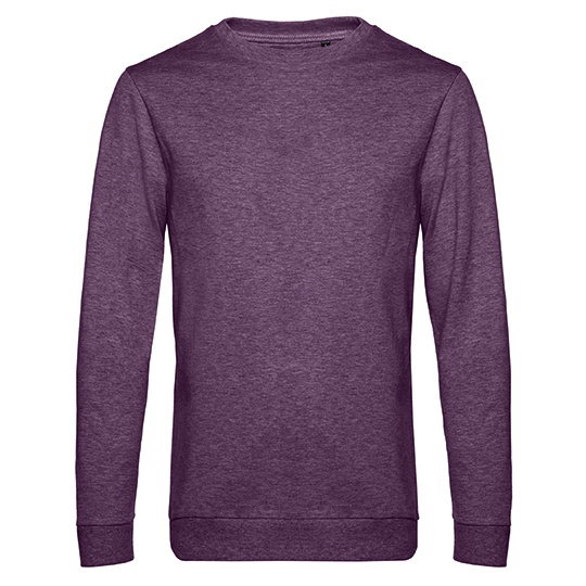 Bluza Dresowa Klasyczna Bawelna Poliester BCWU01W - Heather Purple
