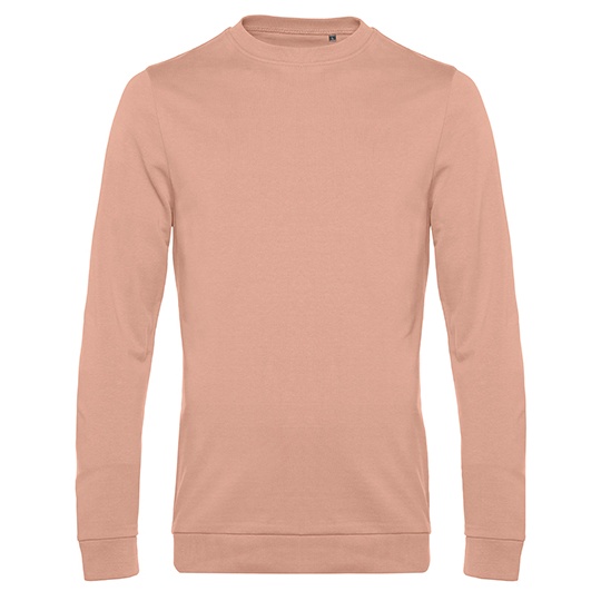 Bluza Dresowa Klasyczna Bawelna Poliester BCWU01W - Nude