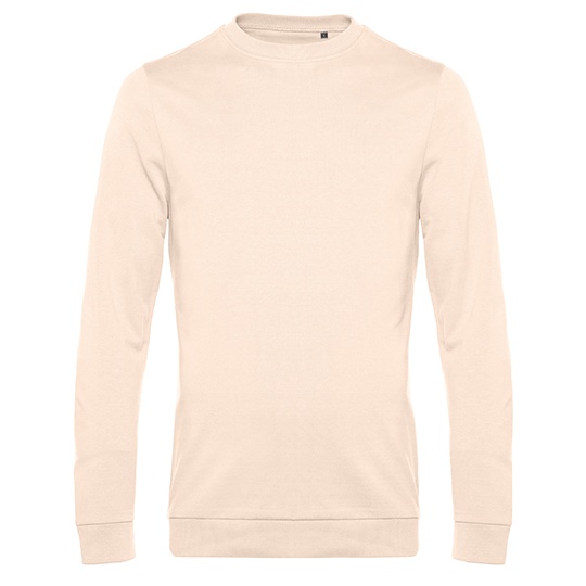 Bluza Dresowa Klasyczna Bawelna Poliester BCWU01W - Pale Pink