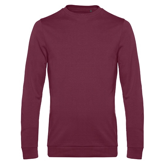Bluza Dresowa Klasyczna Bawelna Poliester BCWU01W - Wine