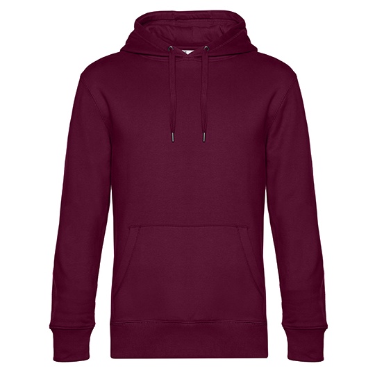 Bluza Klasyczna Bawelniana z Recyklingu BCWU02K - Dark Cherry