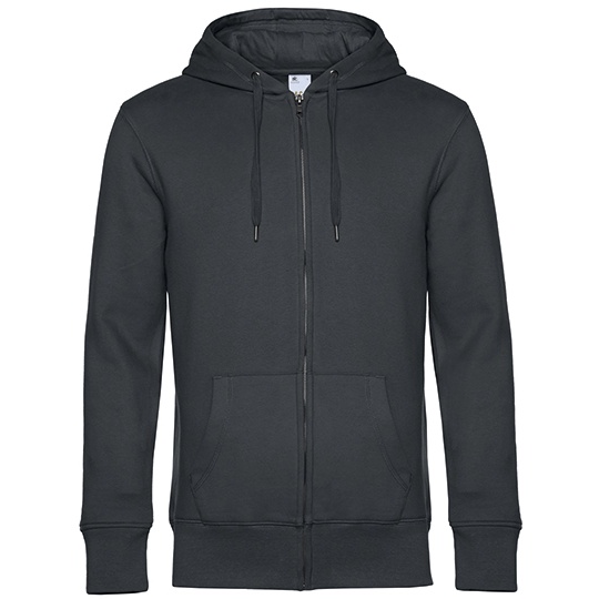 Bluza z Kapturem Klasyczna Bawelna Czesana Poliester BCWU03K - Asphalt