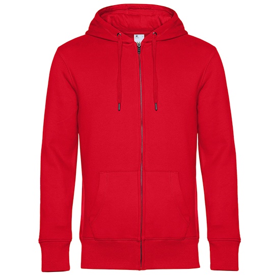 Bluza z Kapturem Klasyczna Bawelna Czesana Poliester BCWU03K - Red