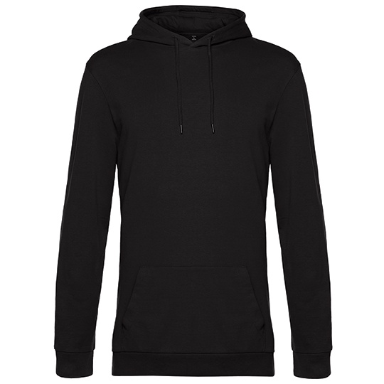 Bluza Kangurka Klasyczna Bawelniana Wstepnie Prana BCWU03W - Black Pure