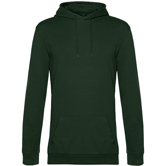 Bluza Kangurka Klasyczna Bawelniana Wstepnie Prana BCWU03W - Forest Green