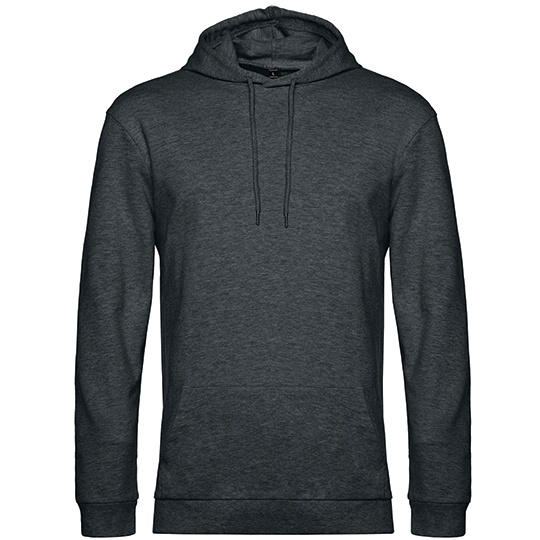 Bluza Kangurka Klasyczna Bawelniana Wstepnie Prana BCWU03W - Heather Asphalt