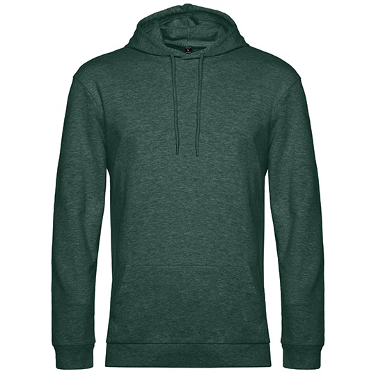 Bluza Kangurka Klasyczna Bawelniana Wstepnie Prana BCWU03W - Heather Dark Green