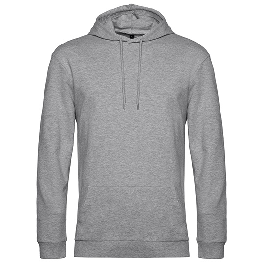 Bluza Kangurka Klasyczna Bawelniana Wstepnie Prana BCWU03W - Heather Grey