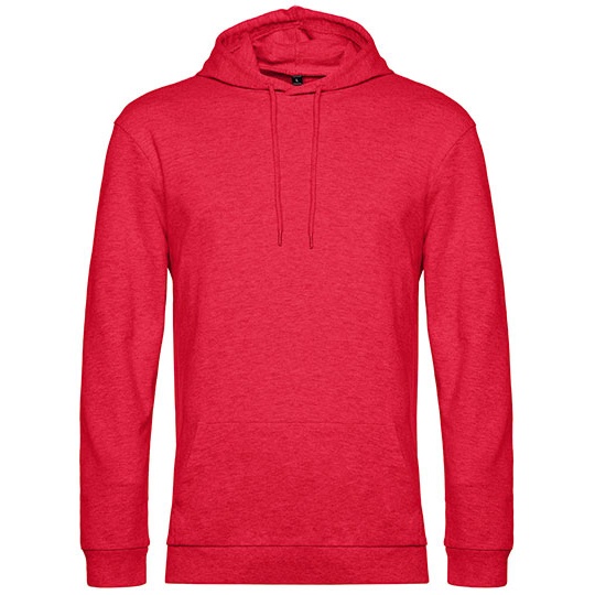 Bluza Kangurka Klasyczna Bawelniana Wstepnie Prana BCWU03W - Heather Red