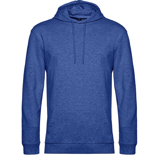 Bluza Kangurka Klasyczna Bawelniana Wstepnie Prana BCWU03W - Heather Royal Blue
