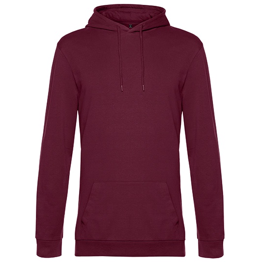 Bluza Kangurka Klasyczna Bawelniana Wstepnie Prana BCWU03W - Wine