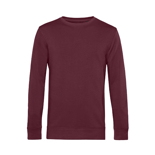 Bluza Klasyczna Bawelna Organiczna Recykling BCWU31B - Burgundy