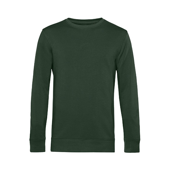 Bluza Klasyczna Bawelna Organiczna Recykling BCWU31B - Forest Green