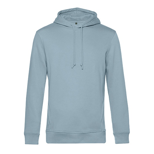 Bluza Kangurka Bawelna Organiczna Poliester z Recyklingu BCWU33B - Blue Fog