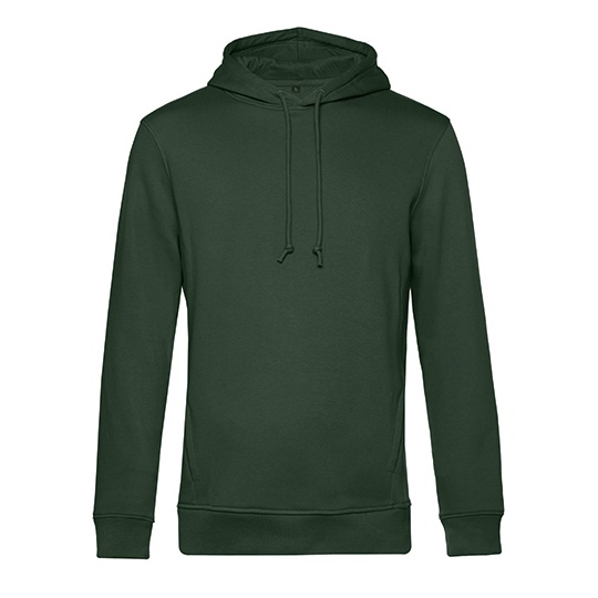 Bluza Kangurka Bawelna Organiczna Poliester z Recyklingu BCWU33B - Forest Green