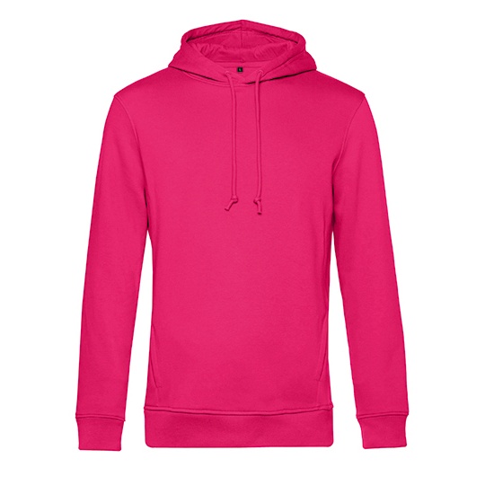 Bluza Kangurka Bawełna Organiczna Poliester z Recyklingu BCWU33B - Magenta Pink