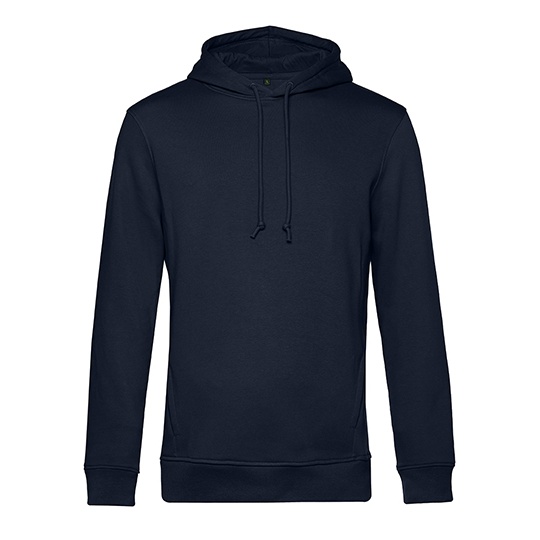 Bluza Kangurka Bawełna Organiczna Poliester z Recyklingu BCWU33B - Navy Blue