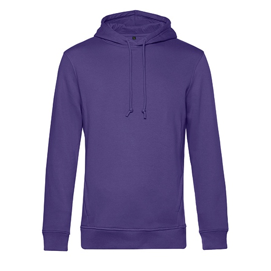 Bluza Kangurka Bawełna Organiczna Poliester z Recyklingu BCWU33B - Radiant Purple