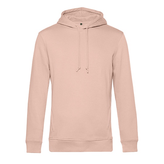 Bluza Kangurka Bawelna Organiczna Poliester z Recyklingu BCWU33B - Soft Rose