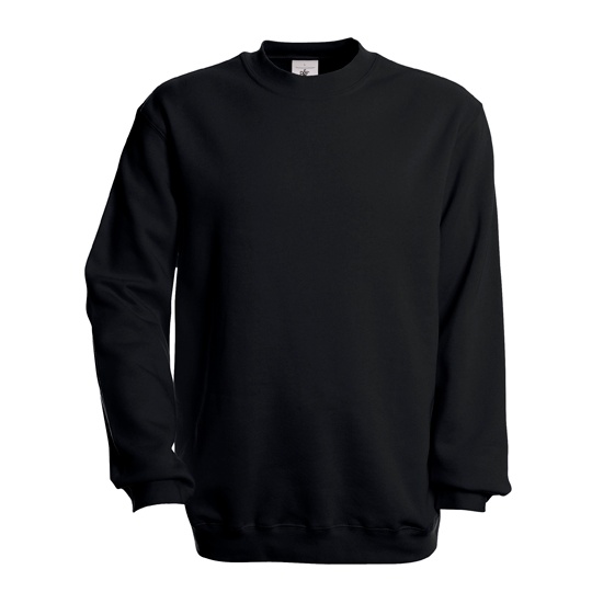 Bluza Klasyczna Czesana Bawelna Szczotkowana BCWU600 - Black