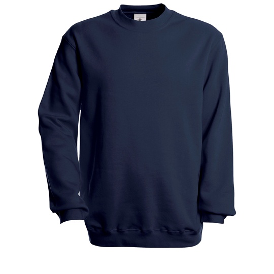 Bluza Klasyczna Czesana Bawelna Szczotkowana BCWU600 - Navy
