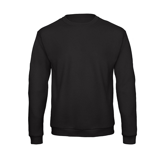 Bluza Klasyczna Bawelna Poliester Szczotkowana BCWUI23 - Black