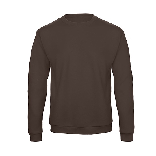 Bluza Klasyczna Bawelna Poliester Szczotkowana BCWUI23 - Brown