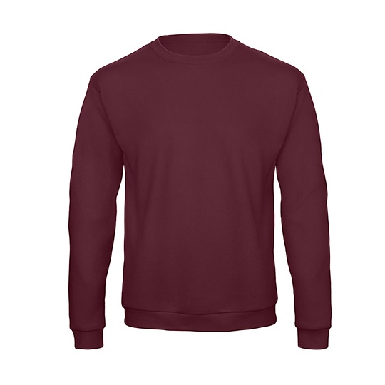 Bluza Klasyczna Bawelna Poliester Szczotkowana BCWUI23 - Burgundy