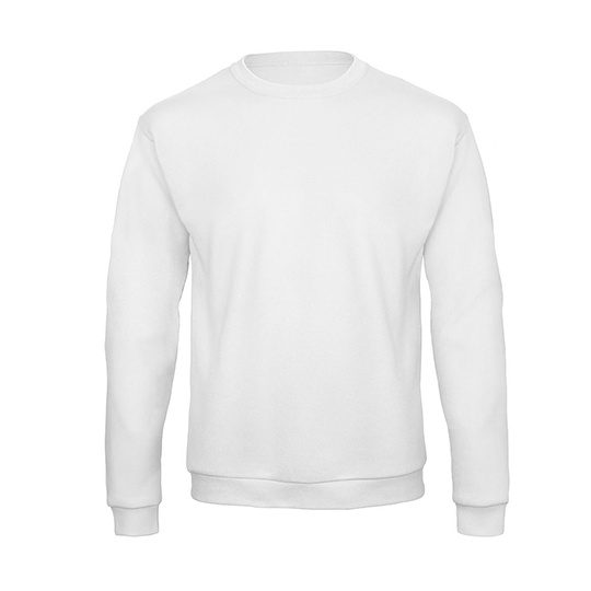 Bluza Klasyczna Bawelna Poliester Szczotkowana BCWUI23 - White