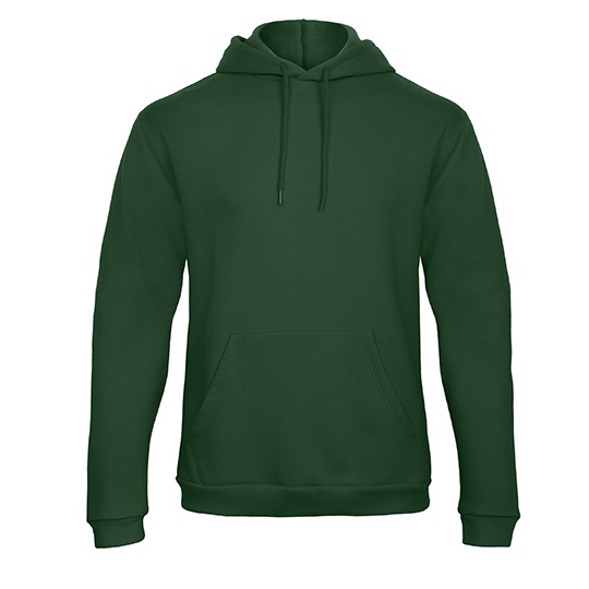 Bluza Klasyczna Bawelniana z Recyklingu BCWUI24 - Bottle Green