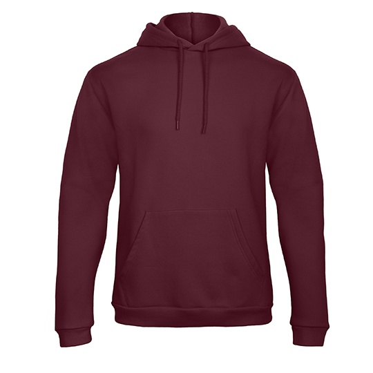 Bluza Klasyczna Bawelniana z Recyklingu BCWUI24 - Burgundy