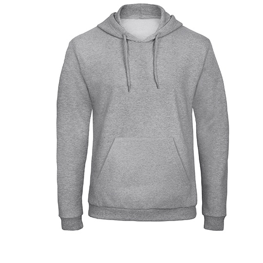 Bluza Klasyczna Bawelniana z Recyklingu BCWUI24 - Heather Grey