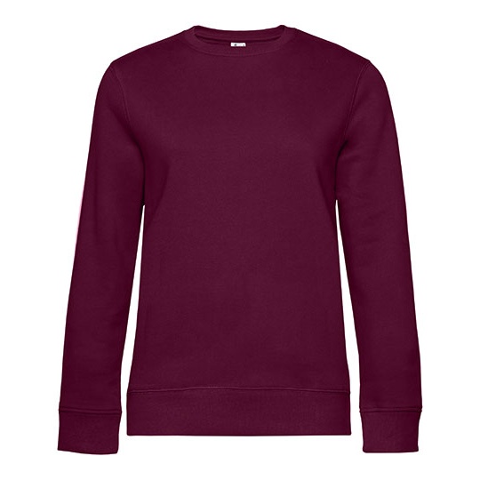 Bluza Damska Crew Neck BCWW01Q - Dark Cherry