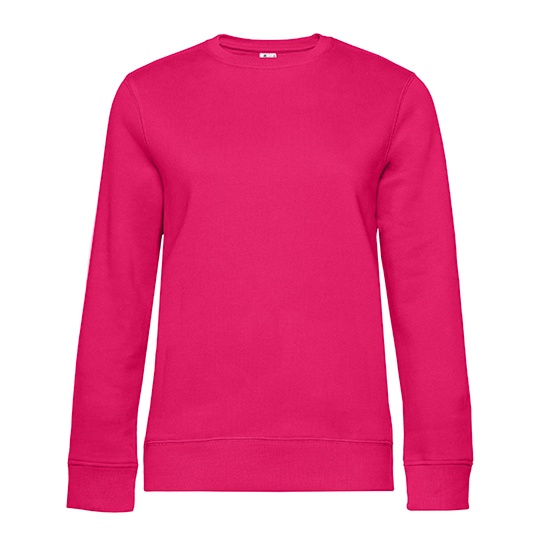 Bluza Klasyczna Bawełniana Szczotkowana BCWW01Q - Magenta Pink