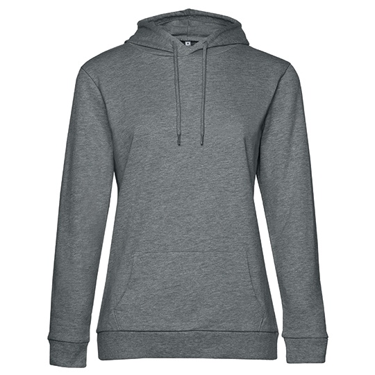 Bluza Damska Bawelniana French Terry BCWW04W - Heather Mid Grey