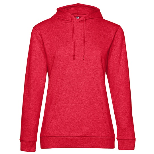 Bluza Damska Bawełniana French Terry BCWW04W - Heather Red