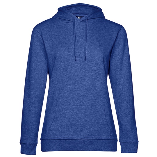 Bluza Damska Bawelniana French Terry BCWW04W - Heather Royal Blue