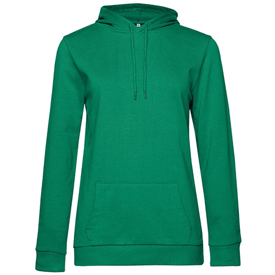 Bluza Damska Bawelniana French Terry BCWW04W - Kelly Green