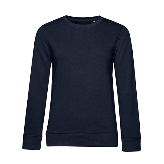 Bluza Dresowa Damska Klasyczna Bawelna Organiczna BCWW32B - Navy Blue