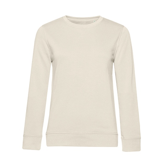 Bluza Dresowa Damska Klasyczna Bawelna Organiczna BCWW32B - Off White