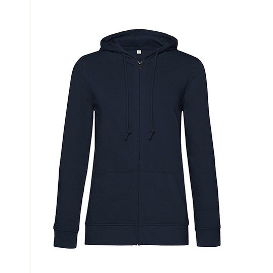 Bluza Damska z Kapturem Organiczna Bawełna BCWW36B - Navy