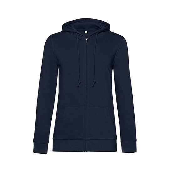Bluza Damska z Kapturem Organiczna Bawelna BCWW36B - Navy Blue